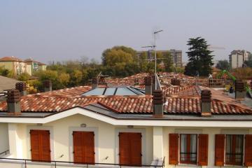 copertura pannello sandwich finto coppo antichizzato
